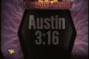 Glass shatters, iconic entrance of the attitude era. Happy birthday Stone Cold Steve Austin 