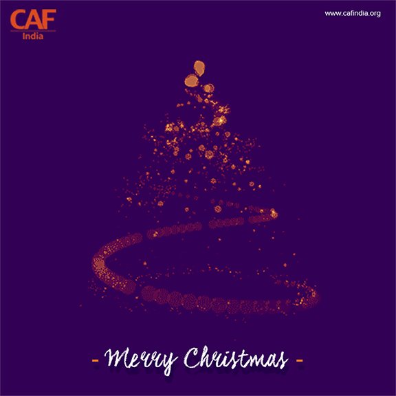 CAF India wishes you a Merry Christmas and a Happy New Year! #merrychristams #christmasspirit #joyofgiving #Give4Good #christmascheer