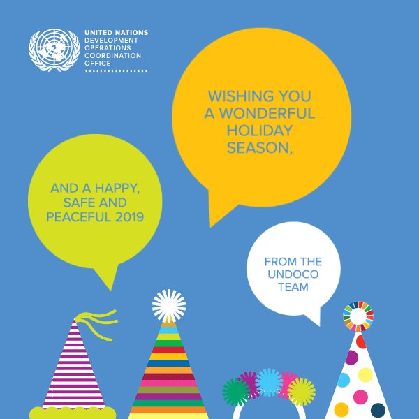 All the very best for the holiday season and a fantastic #NewYear from the UN Development Operations & Coordination Office! 🎉🎉🥳