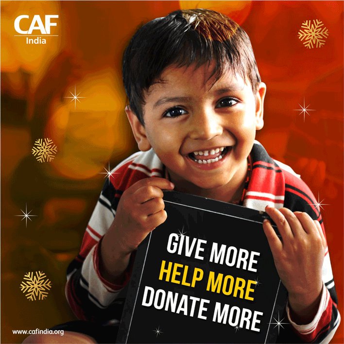 #Give More. #Help More. #Donate More. Let's make #giving count in 2019. CAF India wishes you a very #HappyNewYear2019!