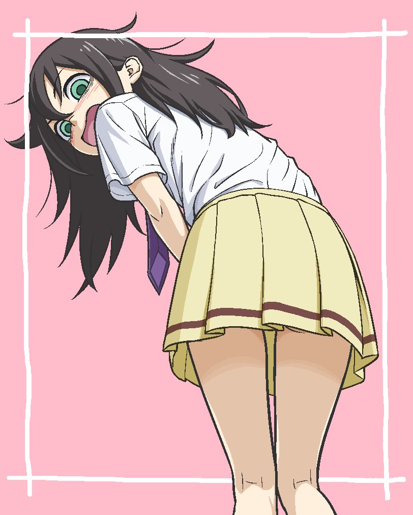 スカートめくり gif  / X