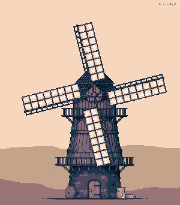 Мельница в майнкрафт схема