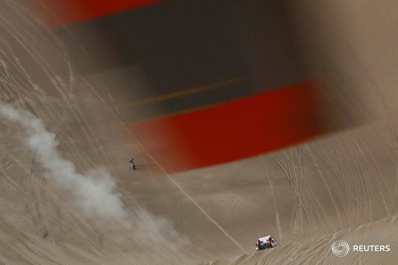 The Dakar Rally is a race like no other, says Reuters photographer @cjassopix. He documented the two-week long endurance challenge across Peru and some of the harshest terrain and conditions on Earth: https://reut.rs/2FFe52l