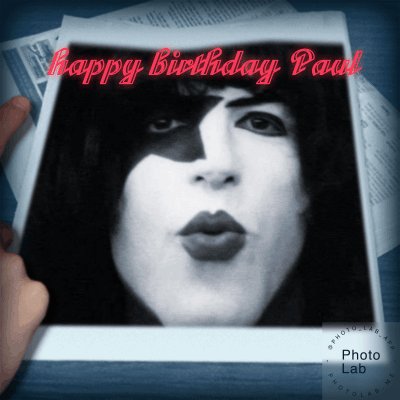   Happy birthday my favourite Paul Stanley   