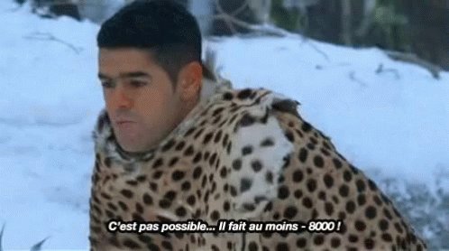 #QuandIlNeigeYaToujours quelqu'un qui tweete : « Il fait au moins -8000m »