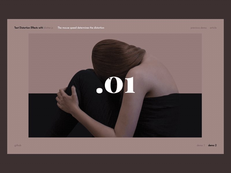 Playing around with Blotter.js to create some text distortion effects on scroll and mouse move https://tympanus.net/codrops/2019/02/06/text-distortion-effects-using-blotter-js/ … #animation #webgl #uidesign #javascript