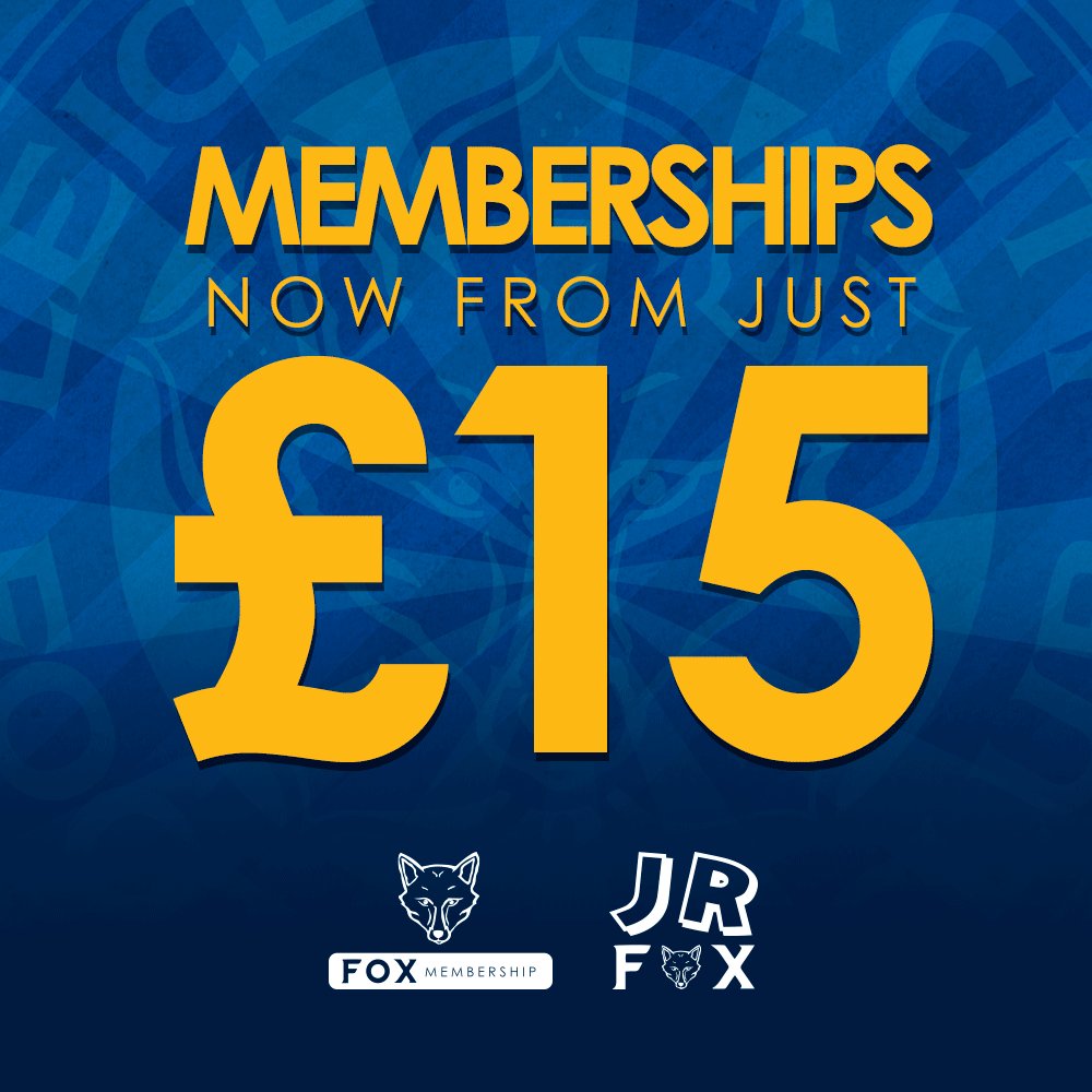 Further, final reductions on 2018/19 Fox Memberships for the Blue Army! 🔵
👉 https://www.lcfc.com/news/1054828/further-fox-membership-reductions-25-per-cent-off-201819-home-shirt-when-signing-up …
