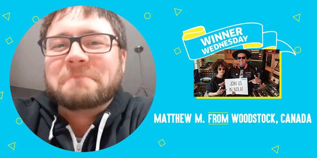 He’ll celebrate Mardi Gras with Win and Régine of @arcadefire! #omazewinners #omaze