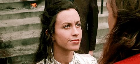 Never forget how adorable Alanis Morissette is playing "god" in dogma. ๐