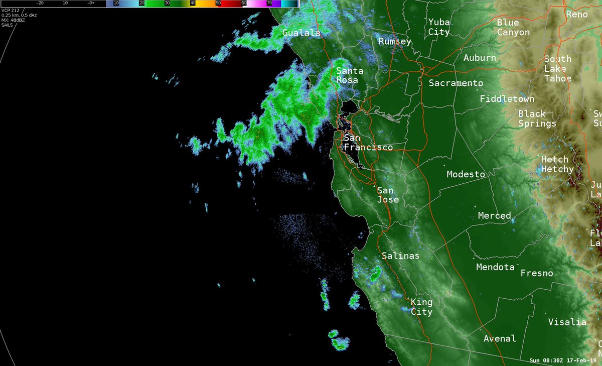 Showers 🌧️are approaching the SF Bay. Periods of rain (snow above 2500 feet) expected overnight, decreasing by Sunday morning. #CAwx