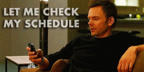 Let Me Check My Schedule GIF