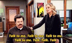 Parksandrec Talk GIF