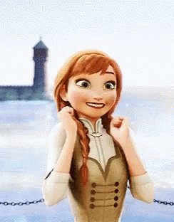 Anna from Frozen, excited. ...