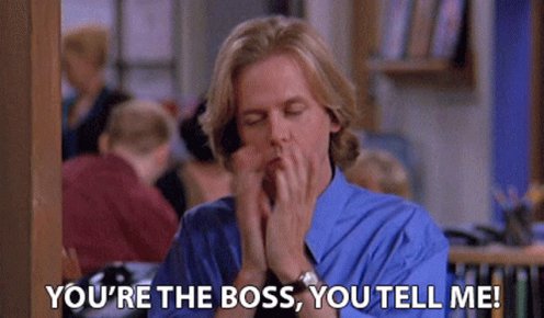 Youre The Boss You Tell Me GIF