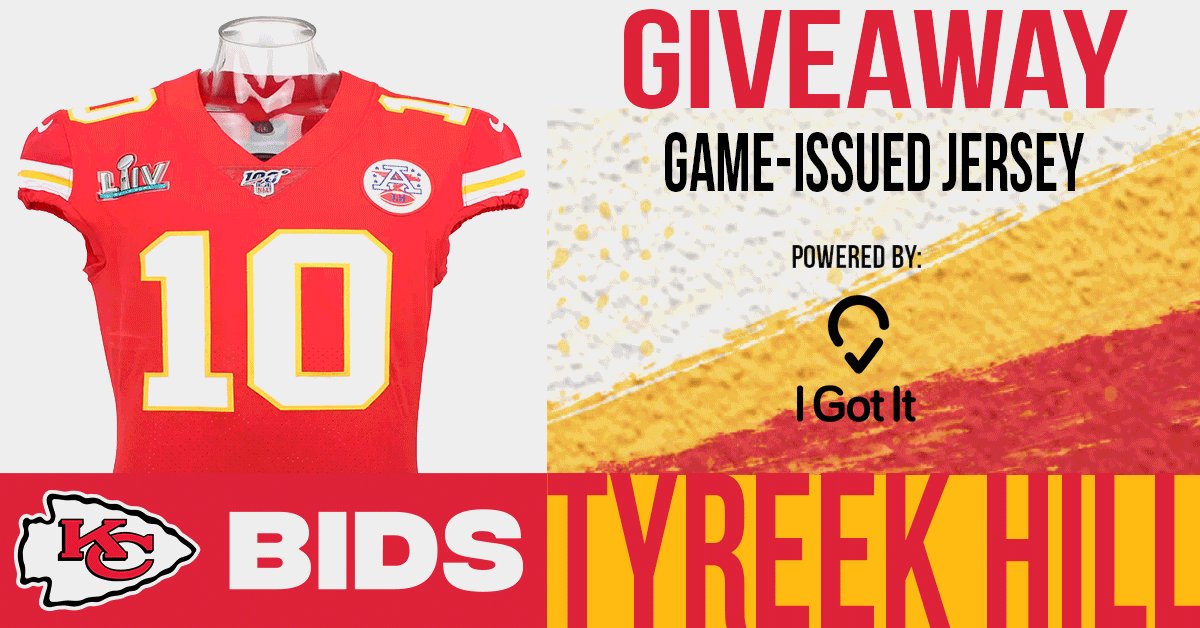 Kansas City Chiefs on X: .@cheetah jersey?! Yes plz. Head over to Chiefs  Bids to win a game-issued Tyreek Hill Super Bowl LIV jersey. 🛍:    / X