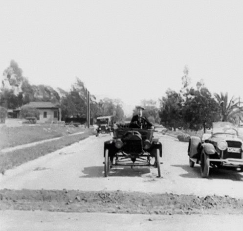 Vintage Car Crash Fall GIF