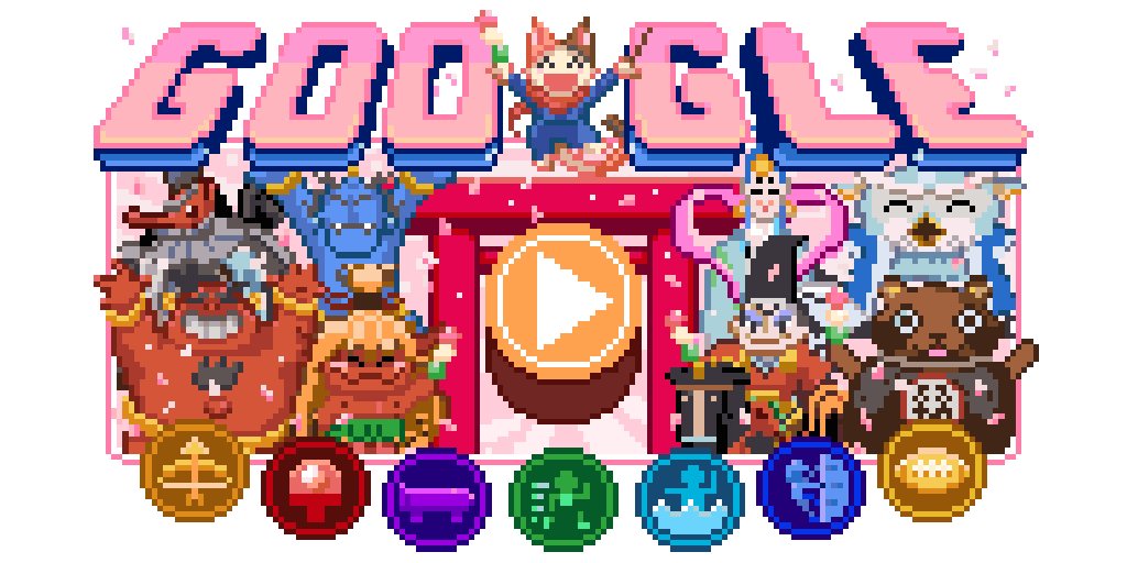 Google Doodle Lucky Ninja Cat