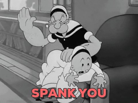 spanks spank you GIF by chu...