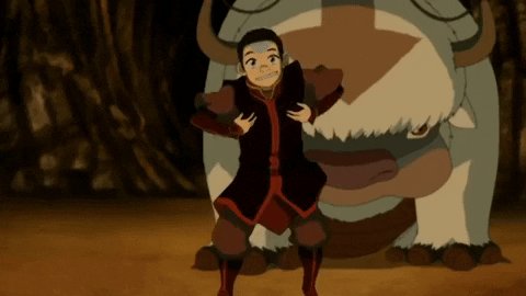 Avatar la série animée : Aang fait un mouvement "tada