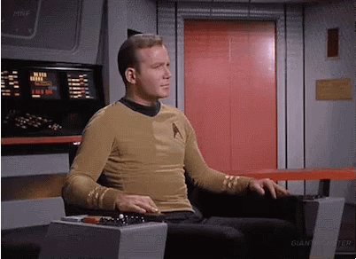 Captain Kirk Sstar Trek Waiting GIF