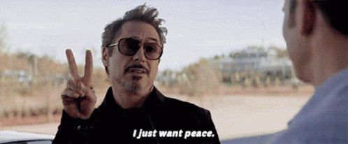 IJust Want Peace Peace Sign GIF