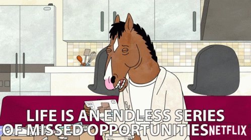 Life Is An Endless Series Of Missed Opportunities GIF