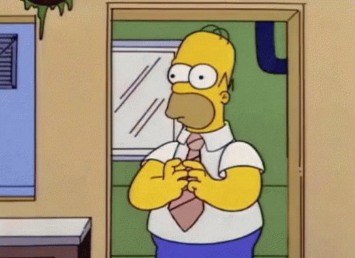 Simpsons Nervous GIF