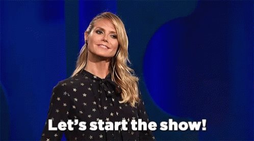 Lets Start The Show Heidi Klum GIF