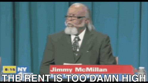 The Rent Is Too Damn High Tent GIF