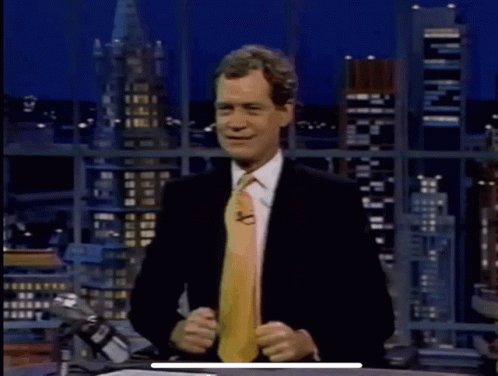 David Letterman Tie GIF