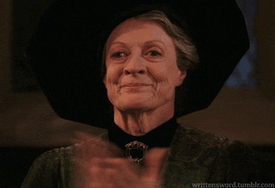 A gif of Professor McGonagl...