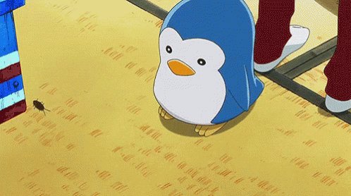 Penguin Drum Spray GIF