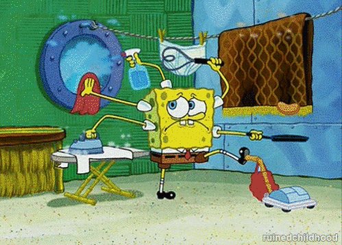 Cleaning GIF by SpongeBob SquarePants