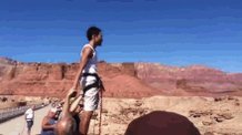 Grand Canyon Bungee Jumping GIF