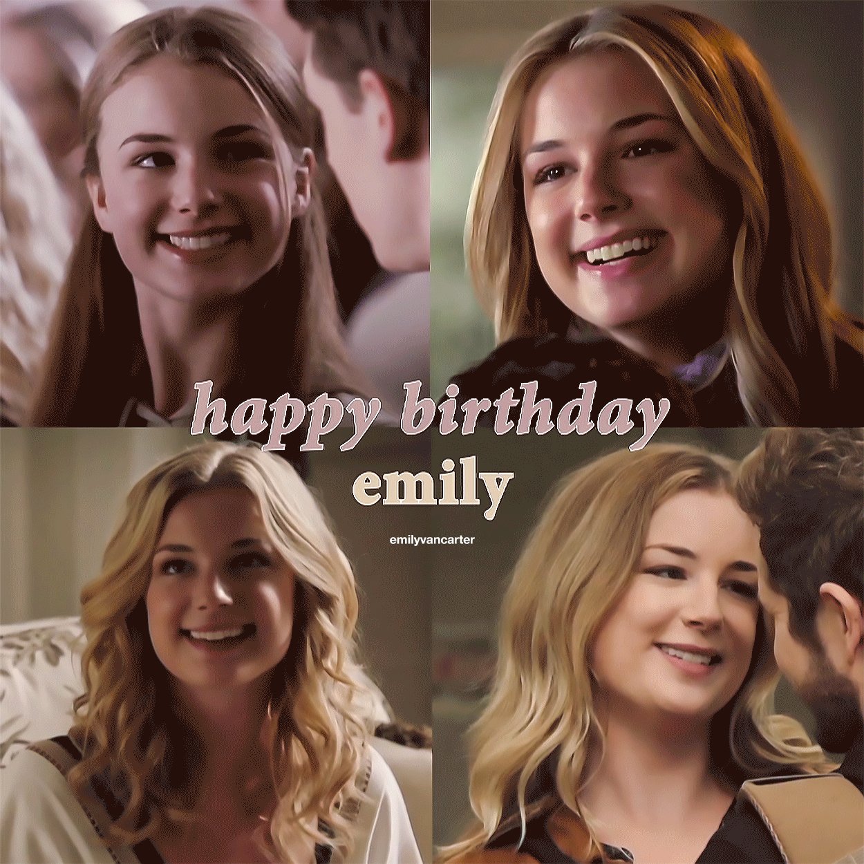 Happy birthday, emily vancamp!!

the world is a much brighter place with you in it. we love you forever <3 