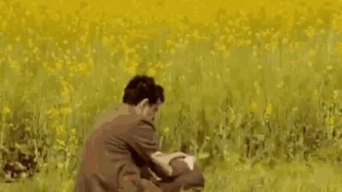 Mr Bean Bored GIF