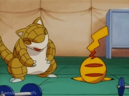 Pikachu Sandshrew GIF