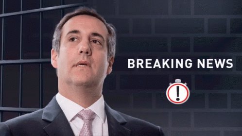 Michael Cohen Break News GIF