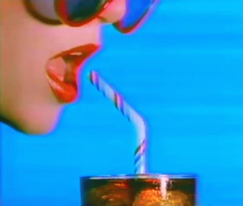 Diet Pepsi Drinking Straw GIF