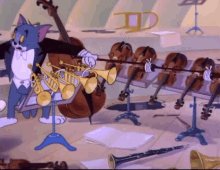 Tom And Jerry Orchestra GIF