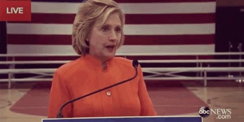 Idk Hillary Clinton GIF