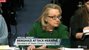 shocked hillary clinton GIF...
