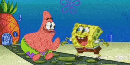 High Five Spongebob GIF