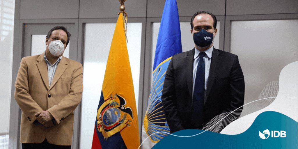 Today, President Claver-Carone met with @simoncueva, #Ecuador’s economy and fina...