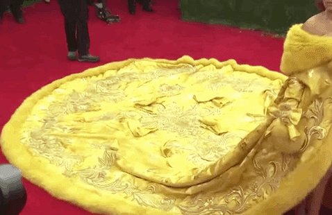 yellow met gala GIF