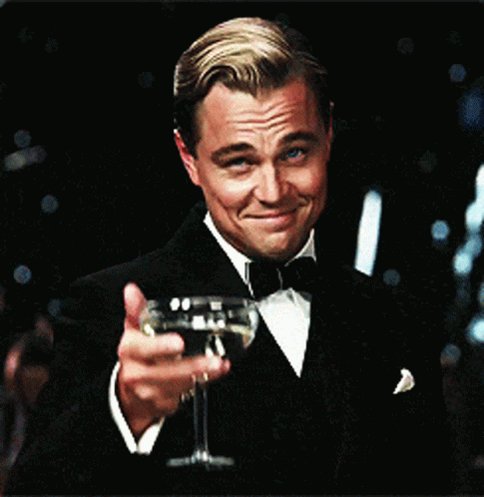Cheers Leonardo Di Caprio GIF