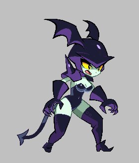 Butt smack taunt - Batgal from Shantae Half-Genie Hero #Batgal #Shantae #taunt #spanking...