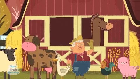 farm animals farmer GIF by ...