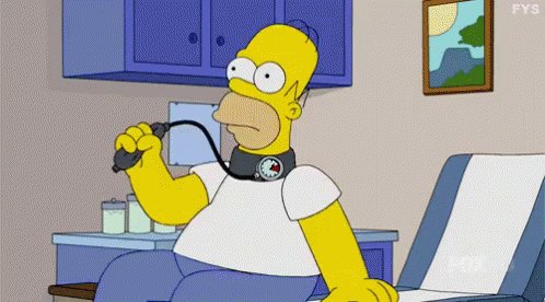 Homer's Blood Pressure - The Simpsons GIF