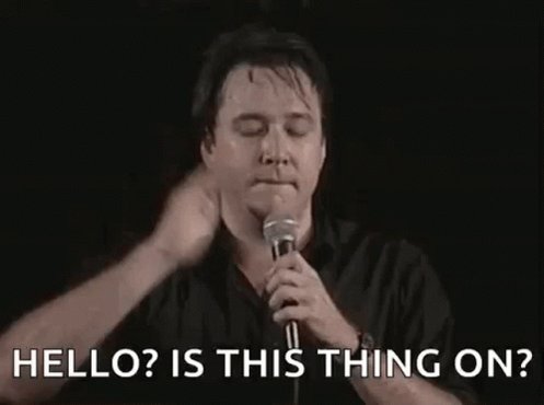 Bill Hicks Mic Tap GIF